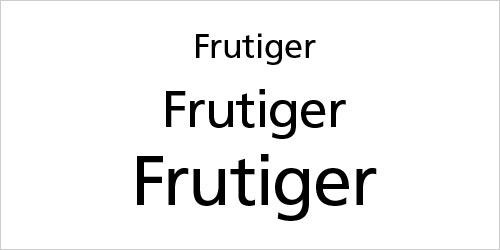 Шрифт Frutiger Rus